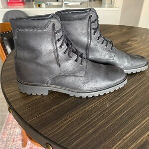Bloomingdale's Men's Charcoal Lace-Up Boots